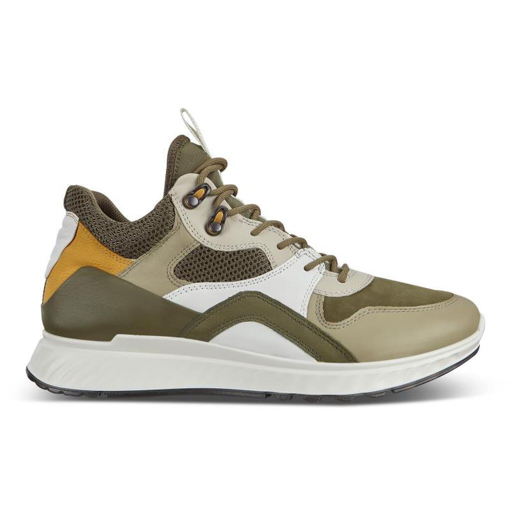 Baskets Ecco St.1 Homme Multicolore Vert Olive 9287-TJUQW